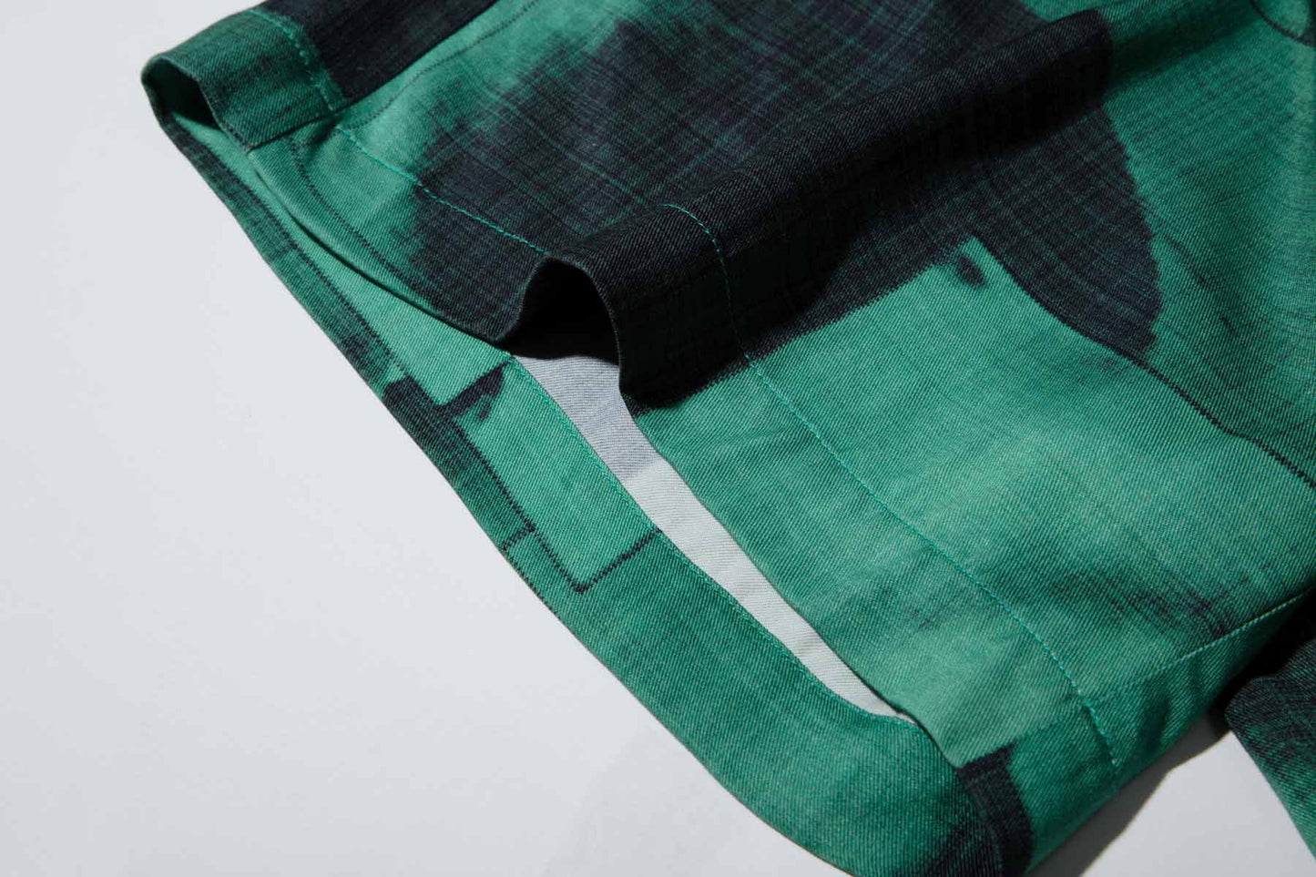 Billie Shorts Black List Print Green