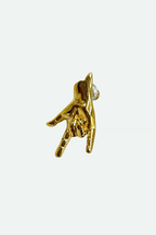 EmojiHands ear stud I luv U figure in gold