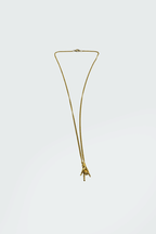 Dirty Pineapple EmojiHands pendant necklace gold I love U figure