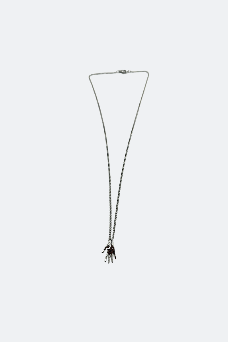 Dirty Pineapple EmojiHands pendant necklace gold Waving figure