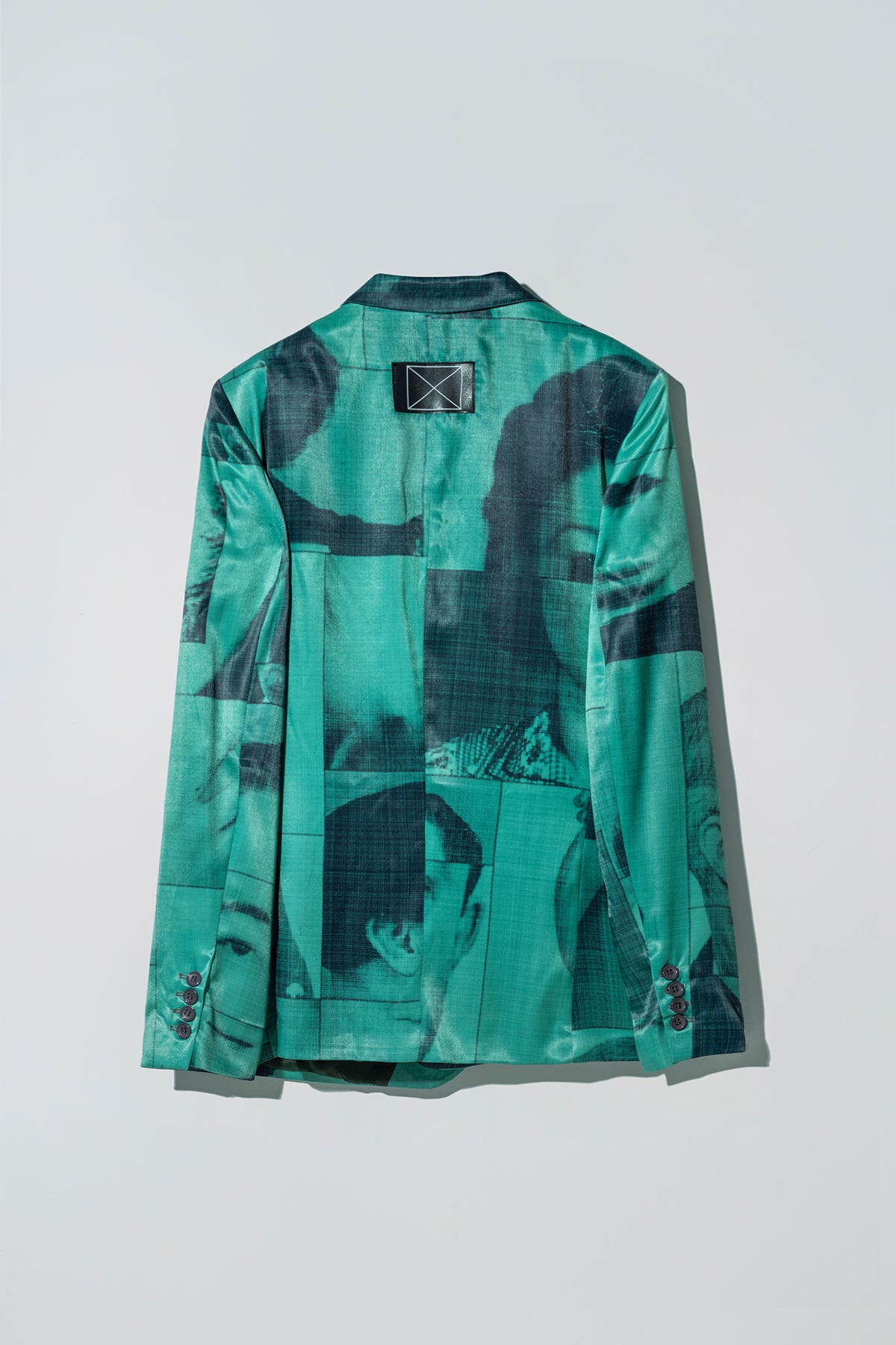 Liberty Suit in Black List Print Green