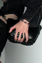 The Hand Bag in Glossy Black