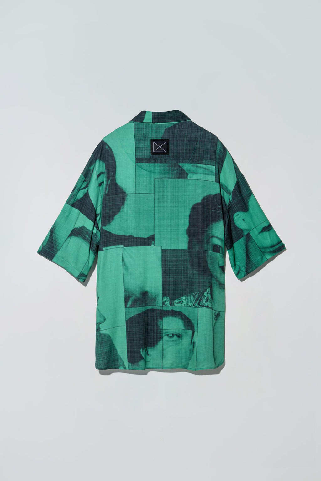 Billie Shirt Black List Print Green