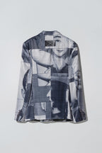 Liberty Suit in Black List Print Grey