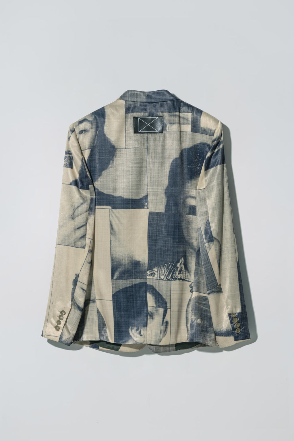 Liberty Suit in Black List Print Pale Goldenrod