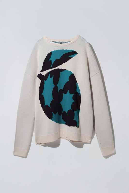 Frosty Fruit Sweater Antique White