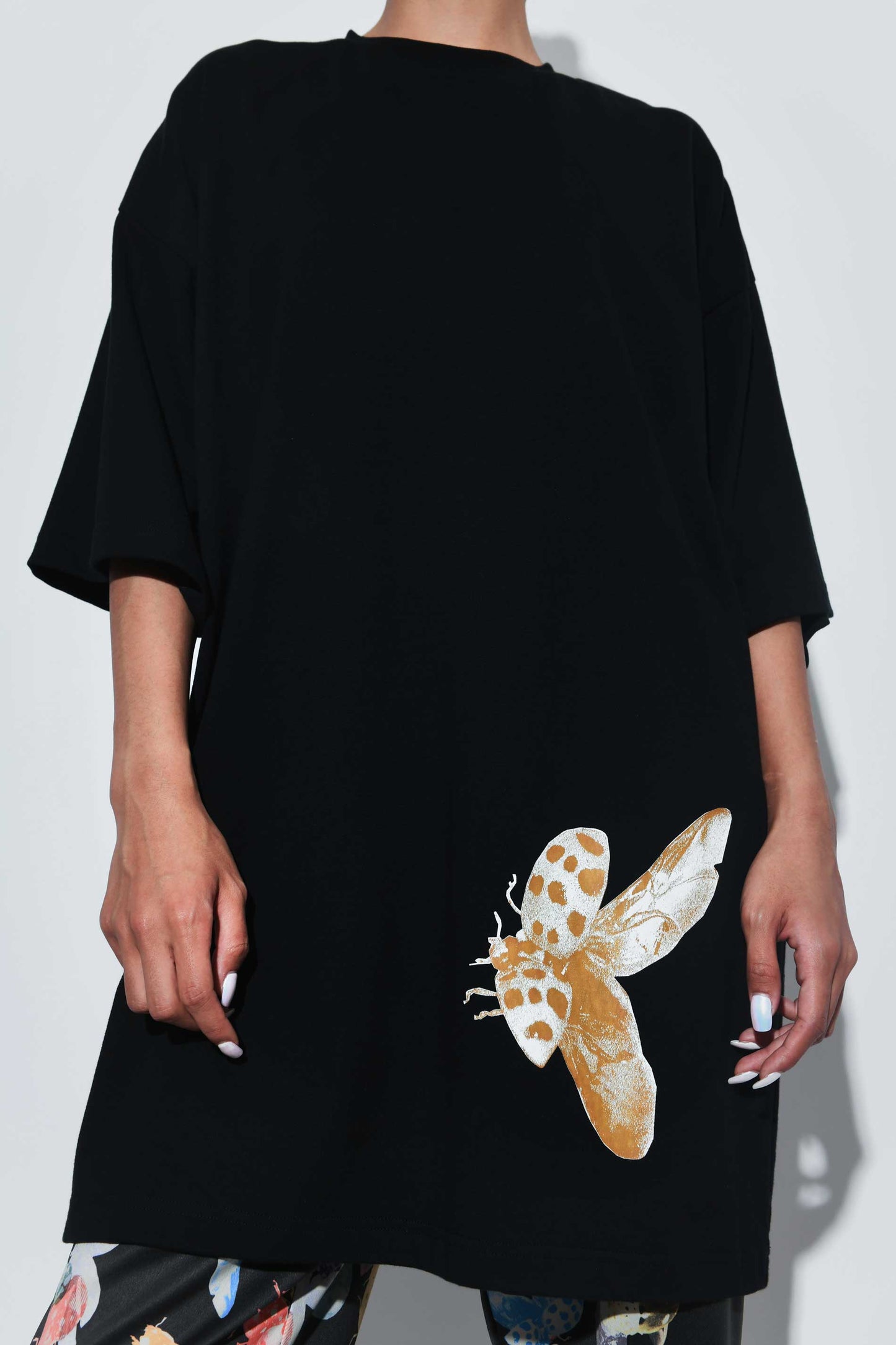 Ladybug Graphic PJ Tee Black