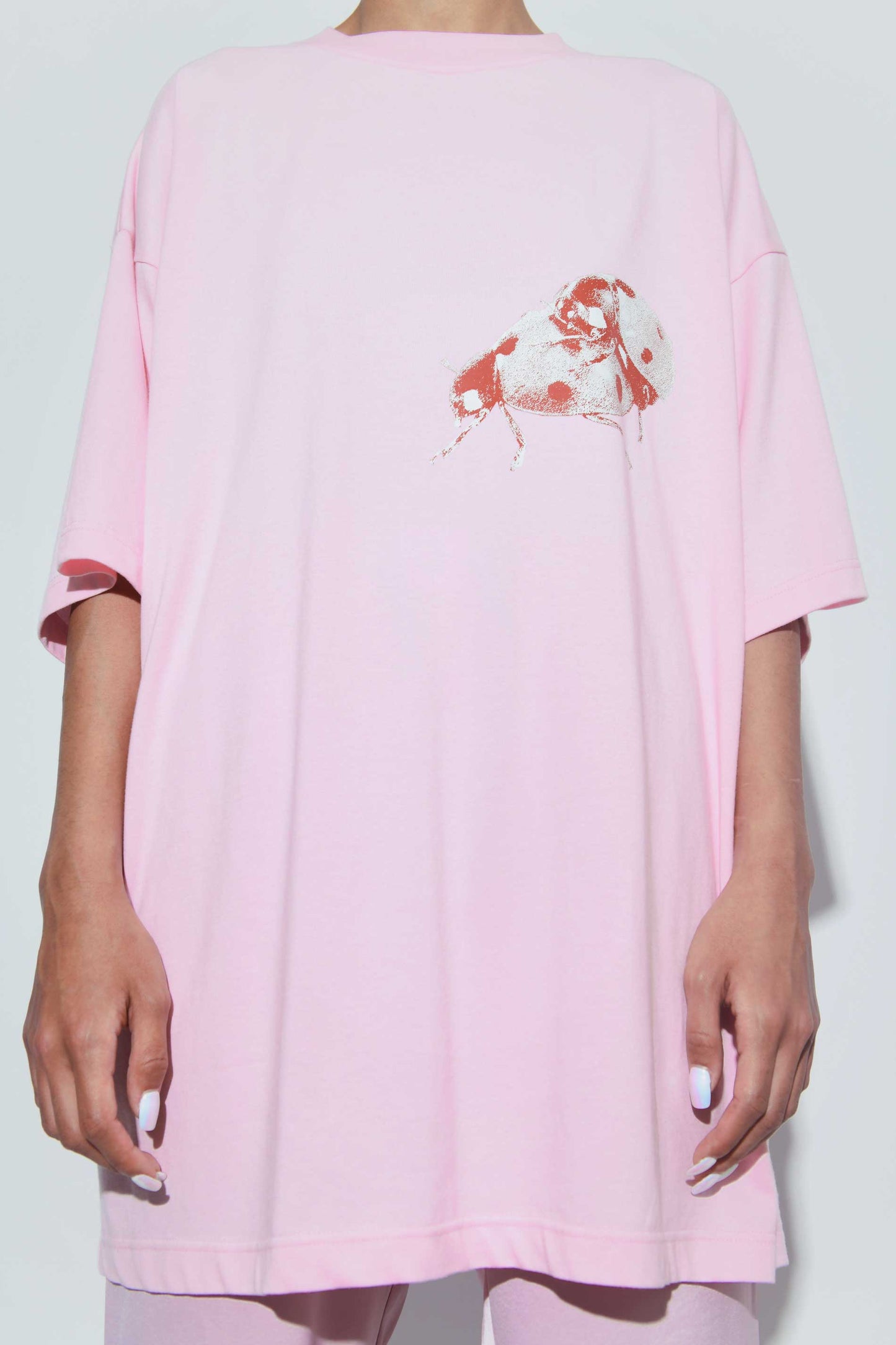Ladybug Graphic PJ Tee Pink