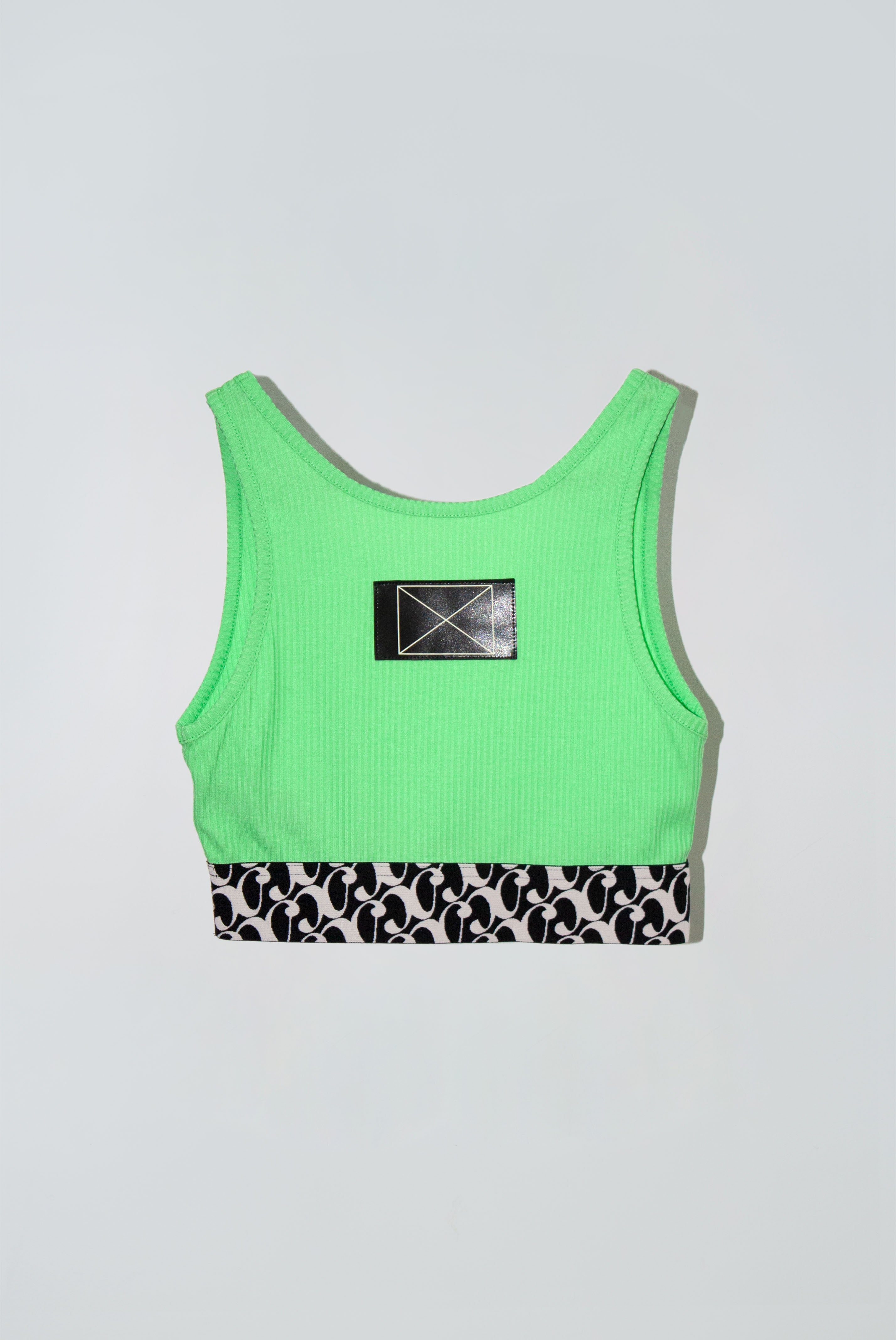 Loaf Crop Tank in Neon Green