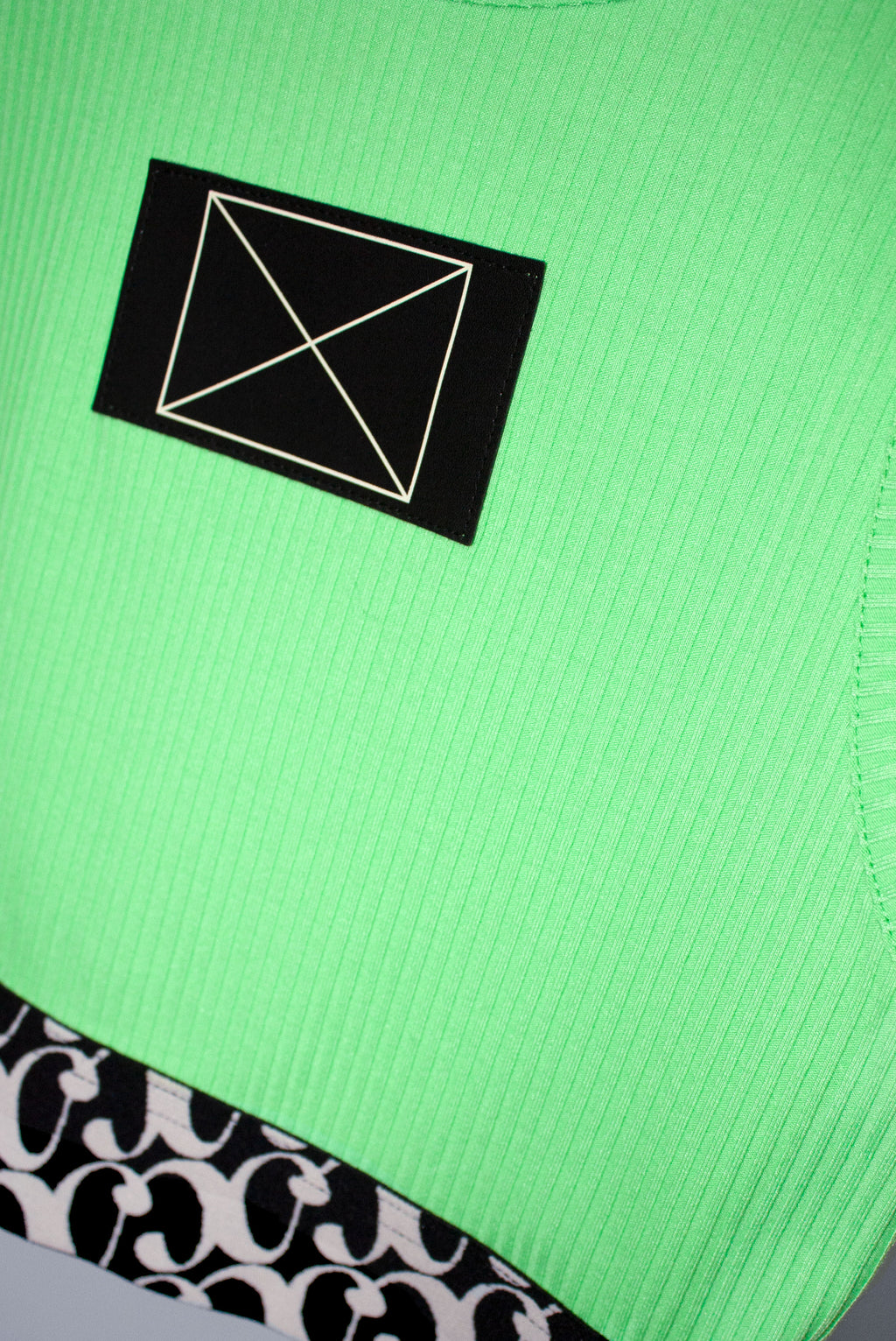 Loaf Crop Tank in Neon Green