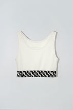 Loaf Crop Tank in Creamy White