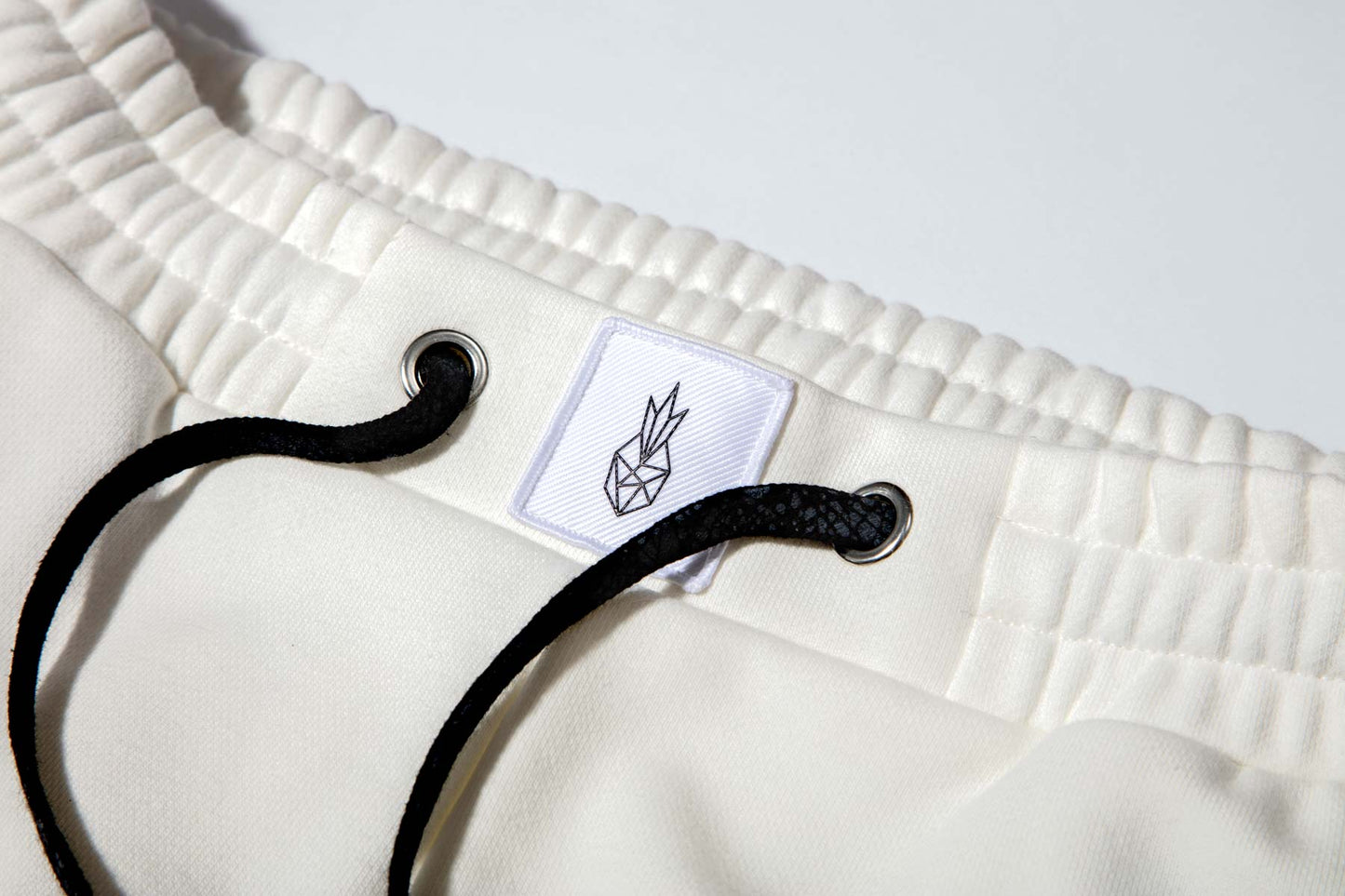 Mustard Yellow Stripe PJ Sweatpants White