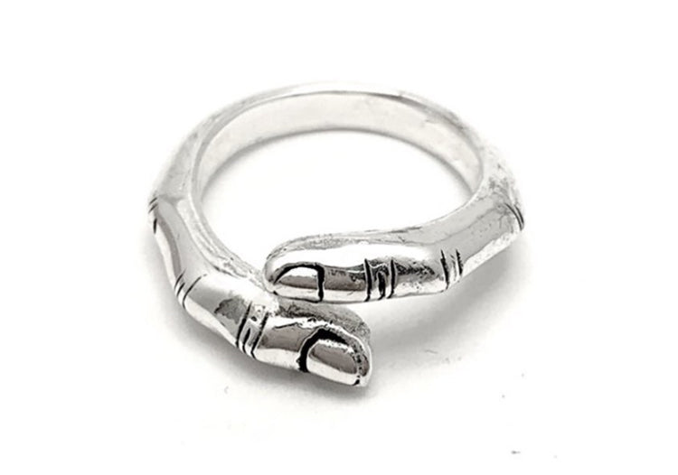 Touch Finger Ring Silver